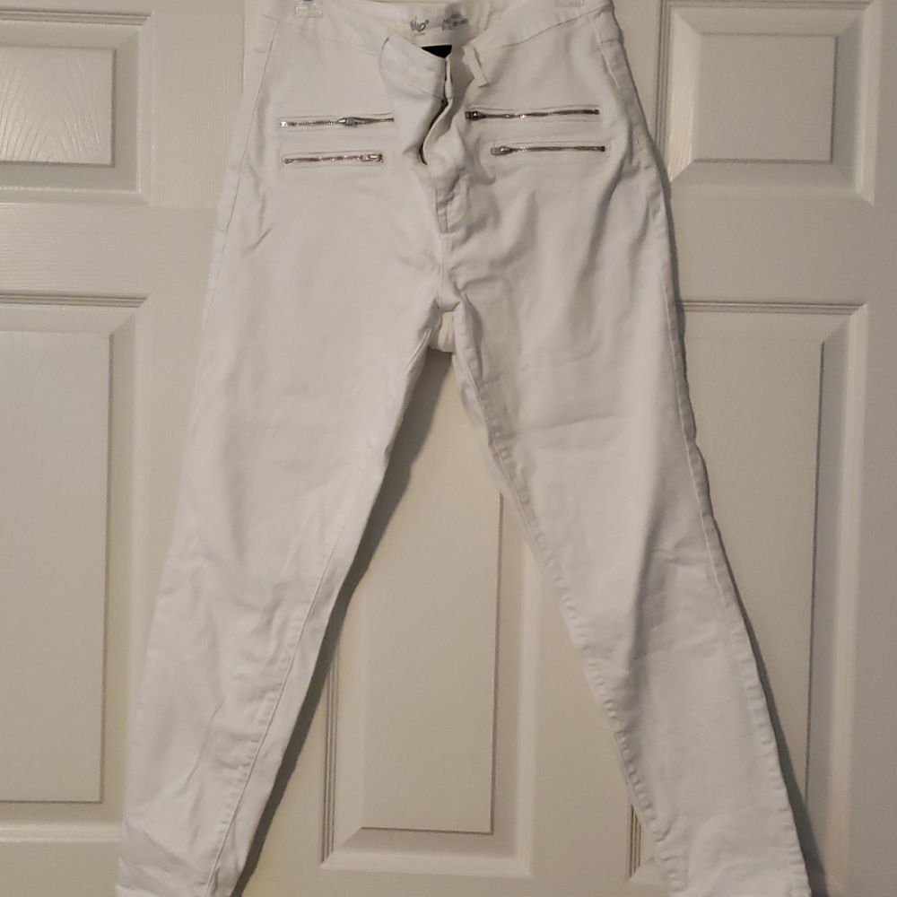 Mossimo High Rise Skinny White Jeans